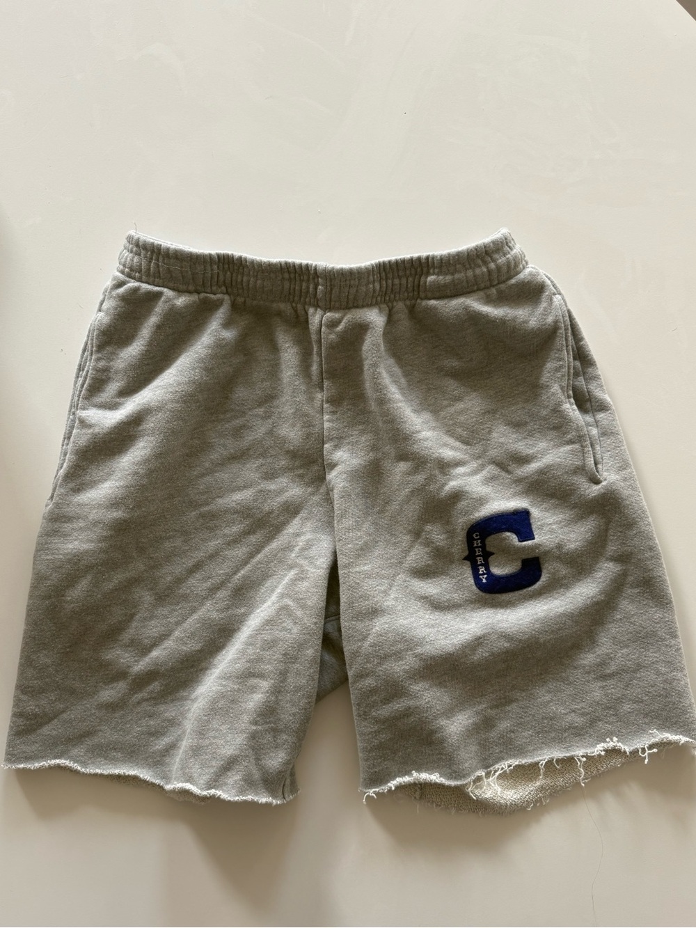 Cherry LA grey cutoff sweat shorts